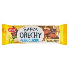 Emco Peanut Bar with Amonds and Banana, Semi-Dipped in Dark Chocolate 35 g