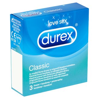 Durex Classic prezervatívy 3 ks