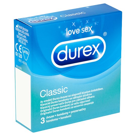 Durex Classic prezervatívy 3 ks