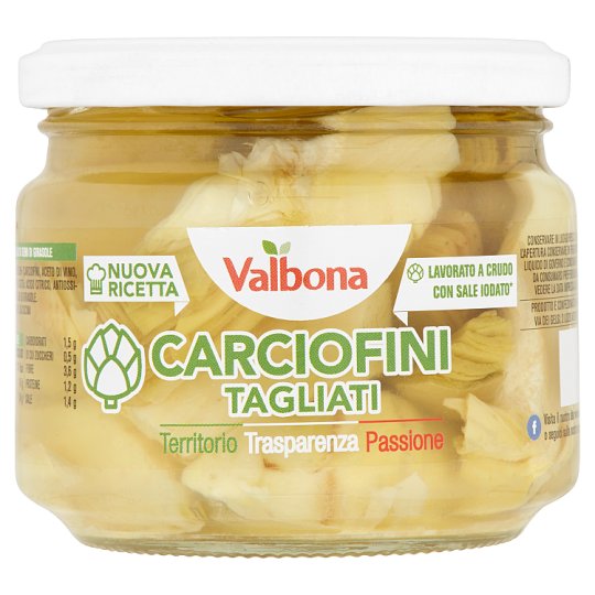 Valbona Krájané marinované artičoky v slnečnicovom oleji 240 g