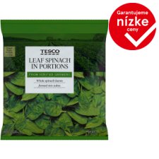 Tesco Leaf Spinach in Portions Deep-Frozen 450 g