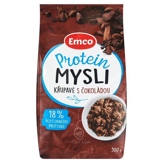 Emco Super Mysli Protein & quinoa chrumkavé s čokoládou 500 g