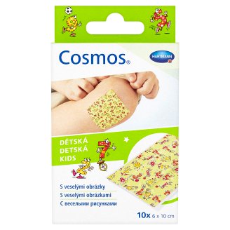 Cosmos Detské náplasti s veselými obrázkami 10 ks