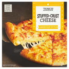 Tesco Pizza so syrom a syrmi mozzarella a čedar s okrajom plneným mäkkým syrom 430 g