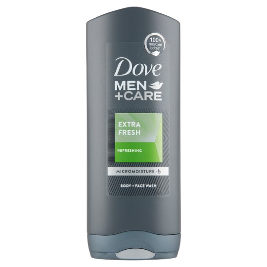 Dove Men+Care Extra Fresh Shower Gel for Body and Face 400 ml Tesco