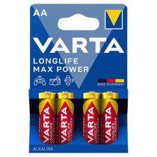 VARTA Longlife Max Power AA alkalické batérie 4 ks