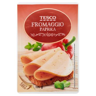 Tesco Smotanový syr s paprikou, plátky 100 g