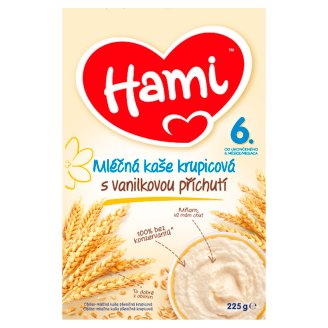 Hami Obilno-mliečna kaša pšeničná krupicová s vanilkovou príchuťou 225 g