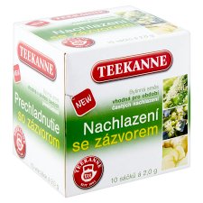 TEEKANNE Throat and Respiratory with Ginger, Herbal Blend, 10 Tea Bags, 20 g
