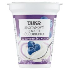 Tesco Smotanový jogurt čučoriedka 150 g