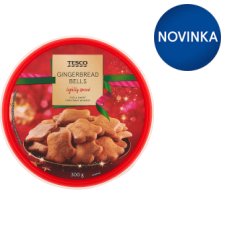 Tesco Gingerbread Bells Lightly Spiced 300 g