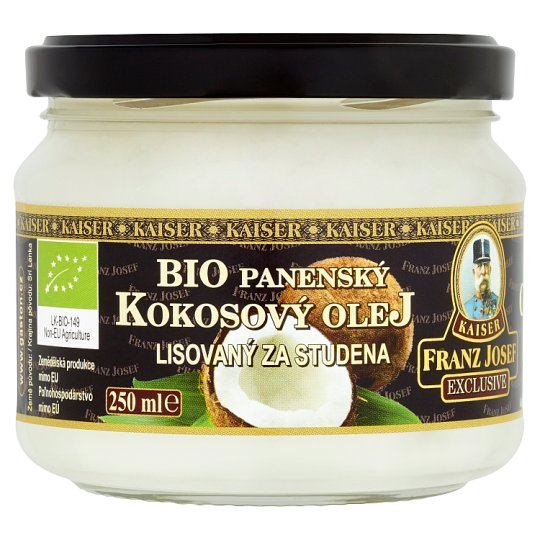 Kaiser Franz Josef Exclusive Bio panenský kokosový olej lisovaný za studena 250 ml