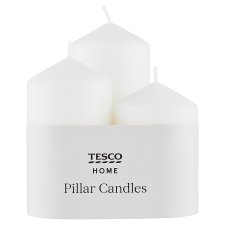 Tesco Home Pillar Candles Set