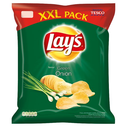 Lay's XXL vyprážané zemiakové lupienky s príchuťou jarnej cibule 240 g