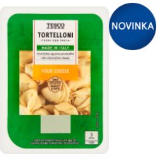 Tesco Tortelloni Four Cheese 250 g