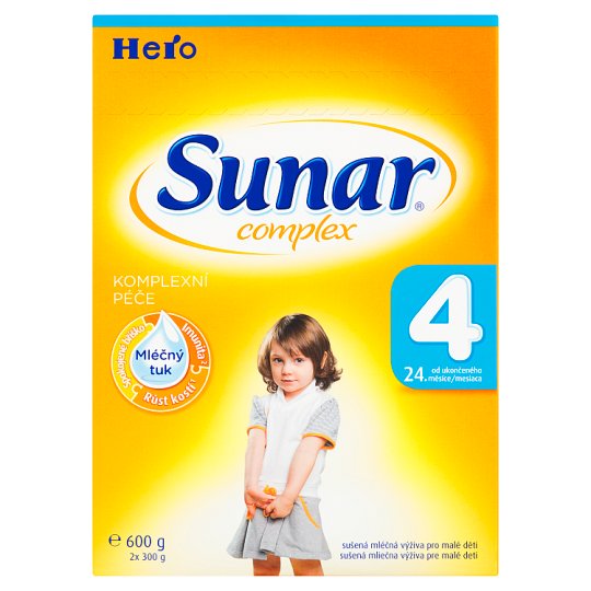 Sunar Complex 4 sušená mliečna výživa pre malé deti 2 x 300 g