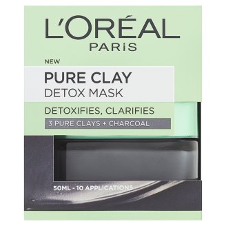 L'Oréal Paris Pure Clay intenzívna čistiaca maska 50 ml