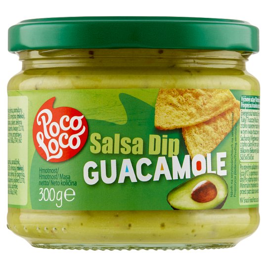 Poco Loco Dip Guacamole Style studená rajčinová omáčka s avokádom 300 g