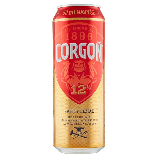 Corgoň 12% pivo svetlý ležiak 550 ml