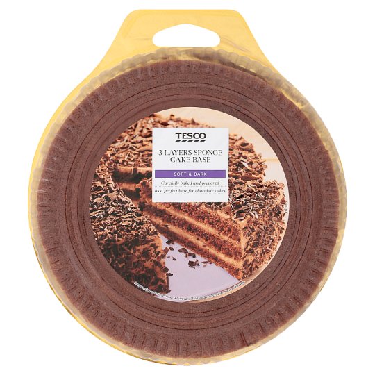 Tesco 3 Layers Sponge Cake Base 400 g