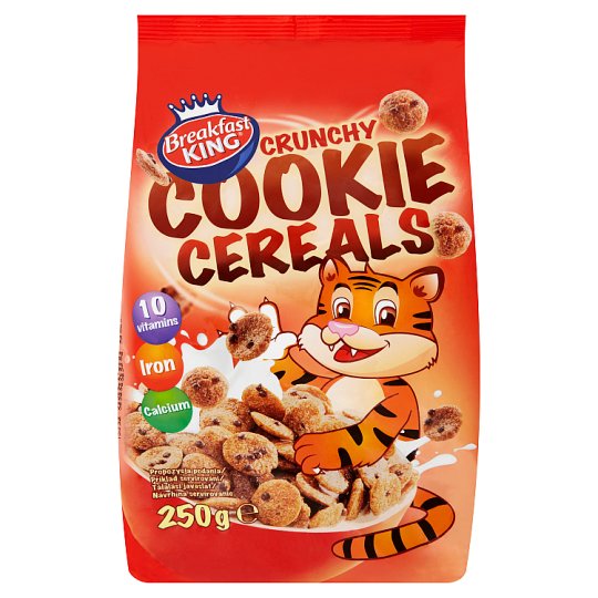 Breakfast King Lupienky s príchuťou čokoládových sušienok s vitamínmi, vápnikom a železom 250 g