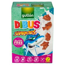 Gullón Dibus Sharkies Gluten Free Biscuits 250 g