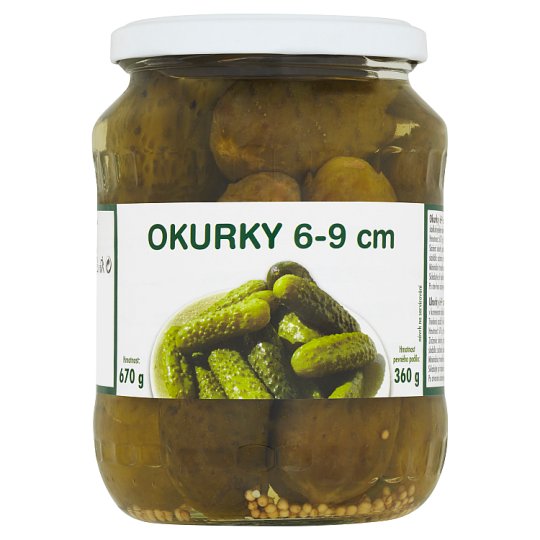 Uhorky 6-9 cm 670 g