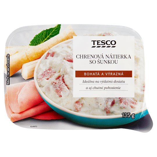 Tesco Horseradish Spread with Ham 135 g Tesco Groceries