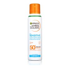 Garnier Ambre Solaire Sensitive Advanced Mist, Very High Protection, light sensitive skin, SPF 50 +, 150 ml