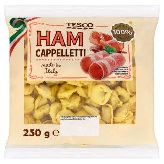 Tesco Cappelletti vaječné cestoviny plnené šunkou bravčovinou a hovädzinou 250 g