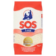 SOS Long Rice Long Grain Peeled 1 kg