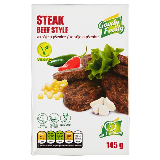 Goody Foody Steak Beef Style from Soya and Wheat 145 g