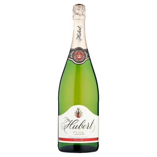 Hubert Club Akostné šumivé víno biele polosladké 1,5 l