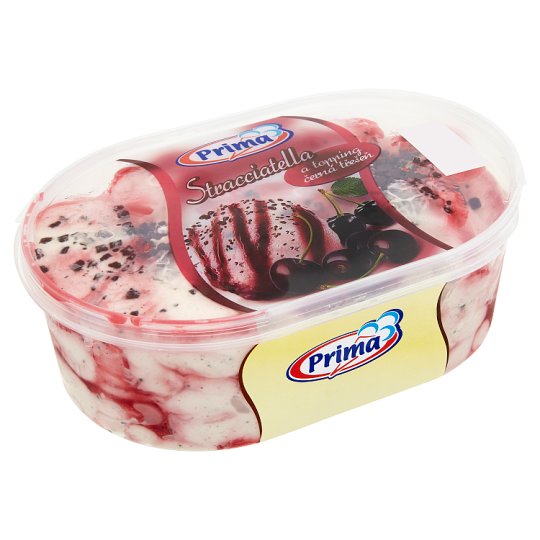 Prima Stracciatella a topping čierna čerešňa 900 ml