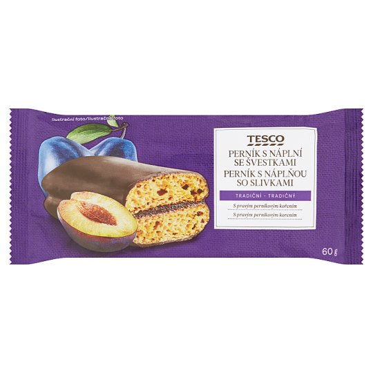 Tesco Perník s náplňou so slivkami 60 g