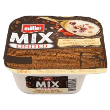 Müller Mix Jogurt s vanilkovou príchuťou a s karamelizovanými mandľami 130 g