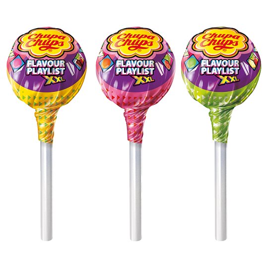 Chupa Chups Xxl Flavour Playlist Lollipop With Gum Inside 29 G Tesco Groceries
