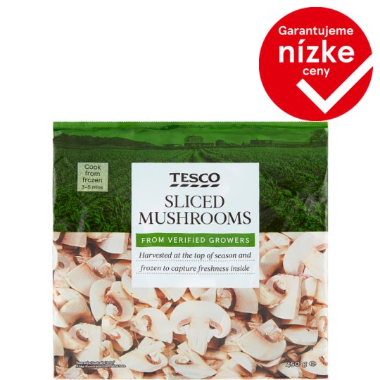 Tesco Sliced Mushrooms 450 g Tesco Groceries