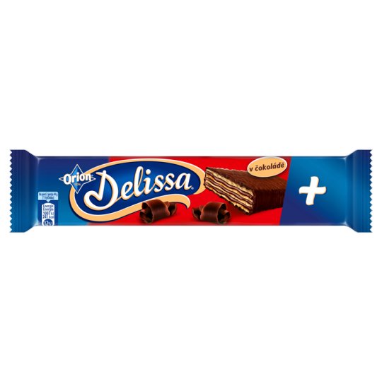 ORION Delissa Plus oblátka s kakaovou náplňou máčaná v horkej čokoláde 44 g