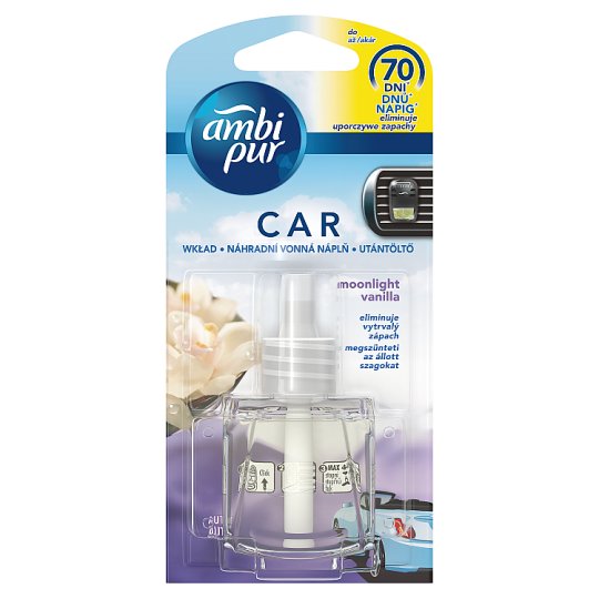 Ambi Pur Moonlight Vanilla Náplň Do Osviežovača Vzduchu Do Auta 7 ml