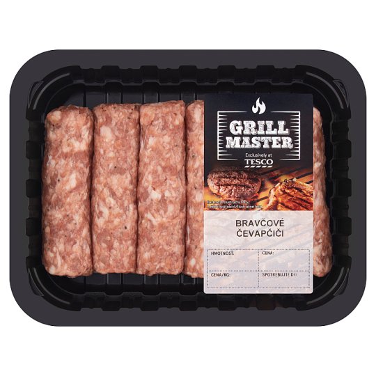 Tesco Grill Master Bravčové čevapčiči 0,400 kg