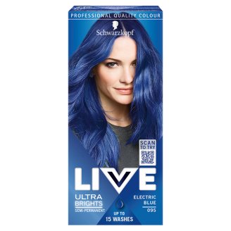 Schwarzkopf Live Ultra Brights or Pastel farba na vlasy Elektrizujúca Modrá 095