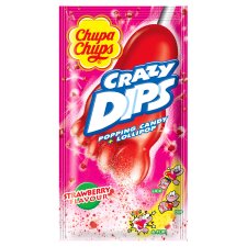 Chupa Chups Crazy Dips Strawberry Lollipop 14 g