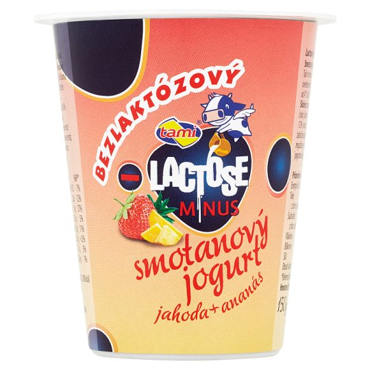 Tami Lactose minus Cream Yoghurt Strawberry + Pineapple 150 g