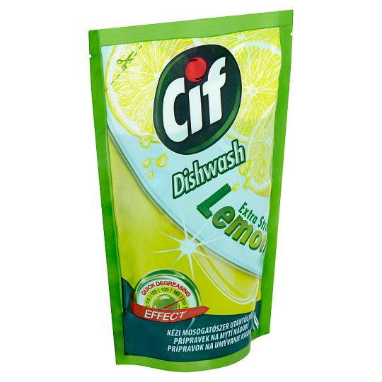 Cif Lemon Extra Strong prípravok na umývanie riadu 500 ml