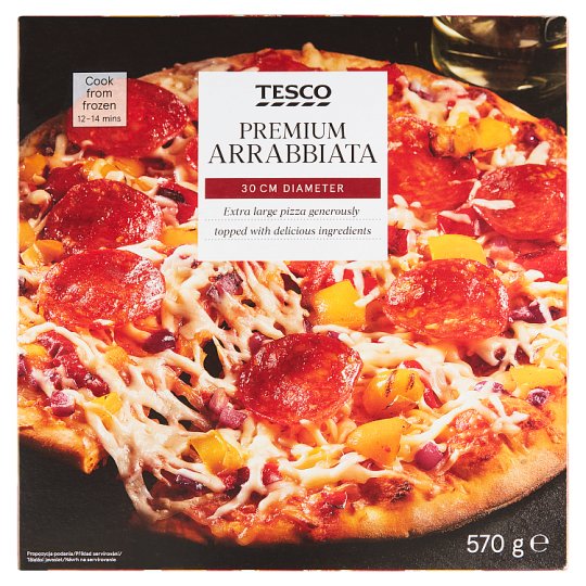 Tesco Premium Arrabbiata Pizza 570 g Tesco Groceries