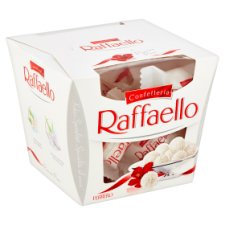 Ferrero Raffaello Confetteria oblátka s náplňou a celou mandľou posypaná strúhaným kokosom 150 g