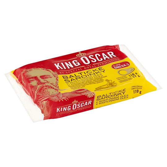 King Oscar Baltické sardinky v rastlinnom oleji 110 g