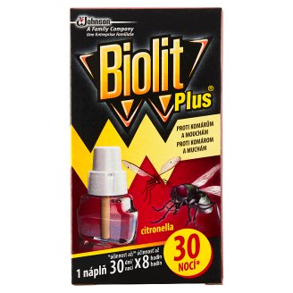 Biolit Plus Náplň do el. odparovača s vôňou citronelly 31 ml