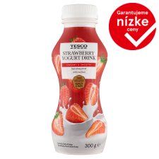 Tesco Jogurtový nápoj jahodový 300 g